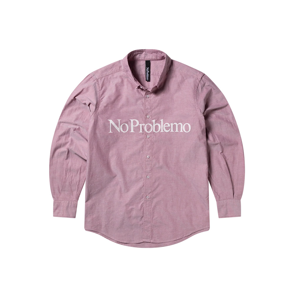 NO PROBLEMO Camicia Shirt LS Oxford Red 