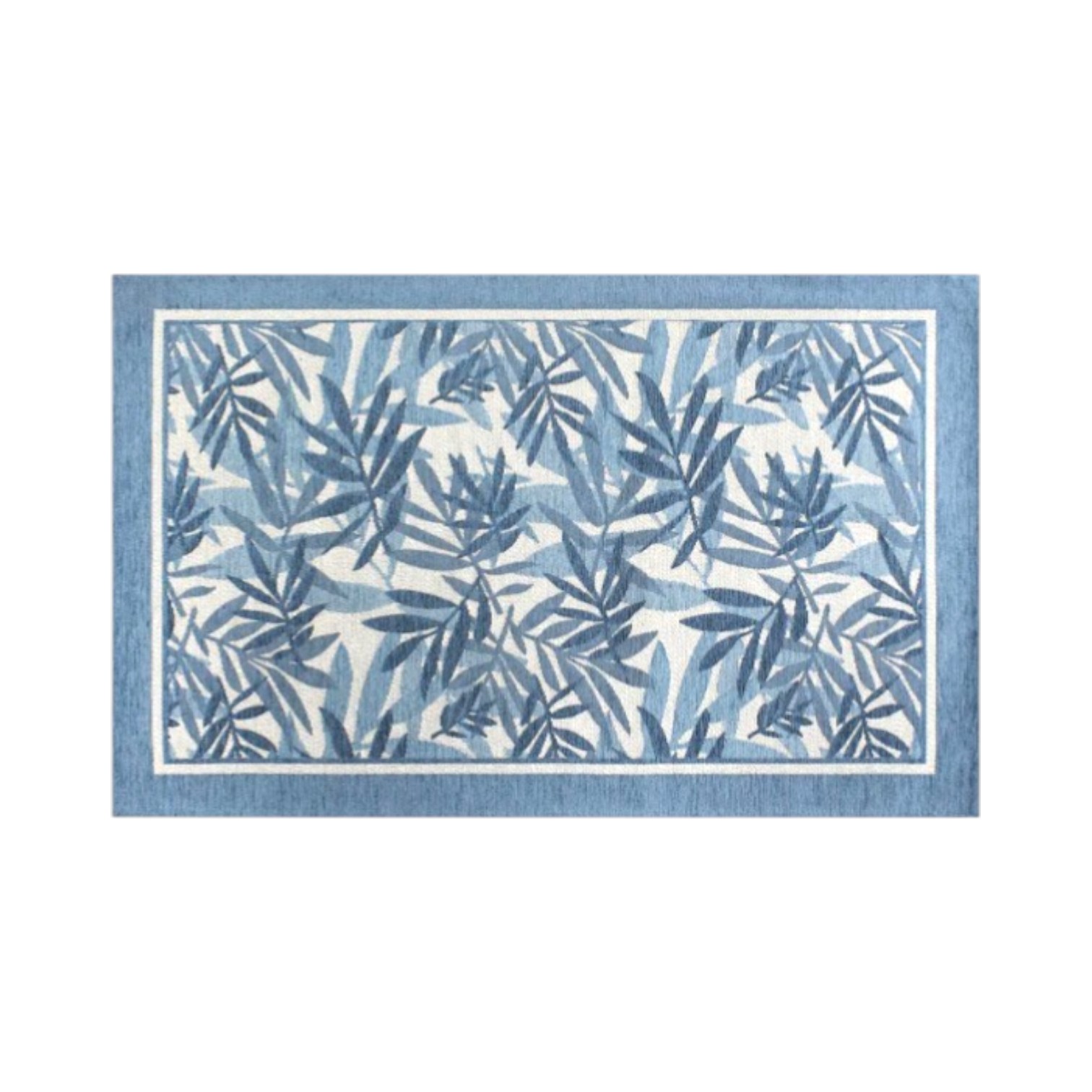 Tappeto Bamboo antiscivolo - Azzurro