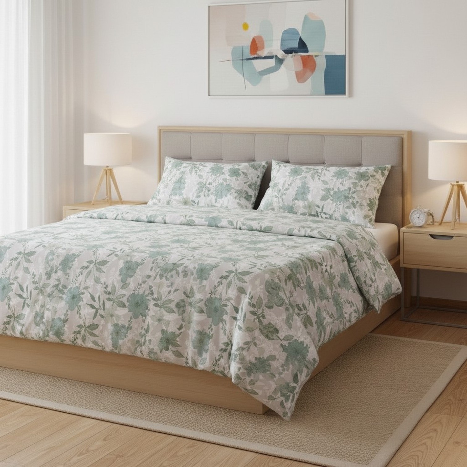 Completo letto matrimoniale America  - verde