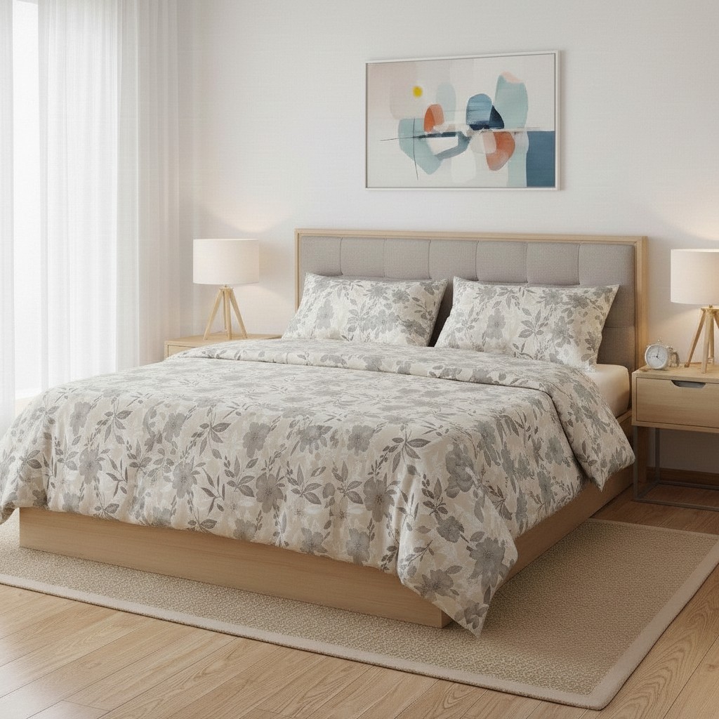 Completo letto matrimoniale America  - tortora