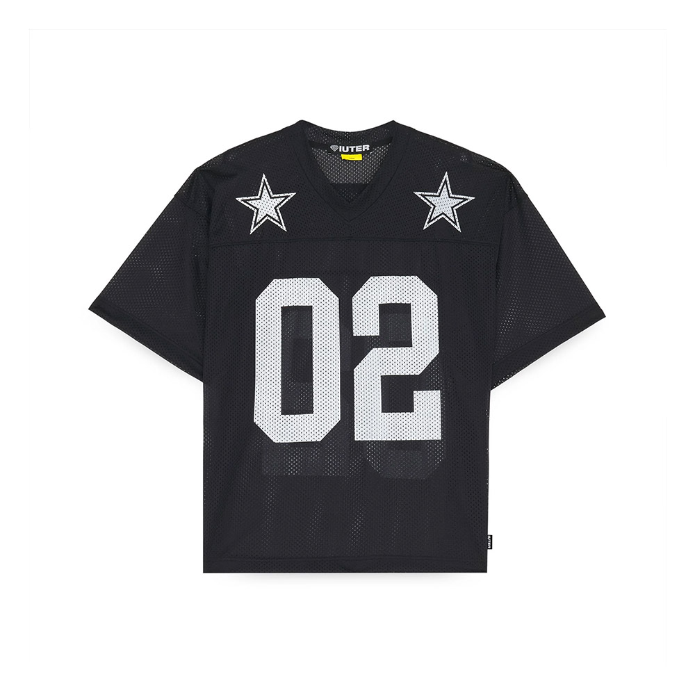 IUTER Maglietta Maniche Corte Football Jersey Stars Mesh 