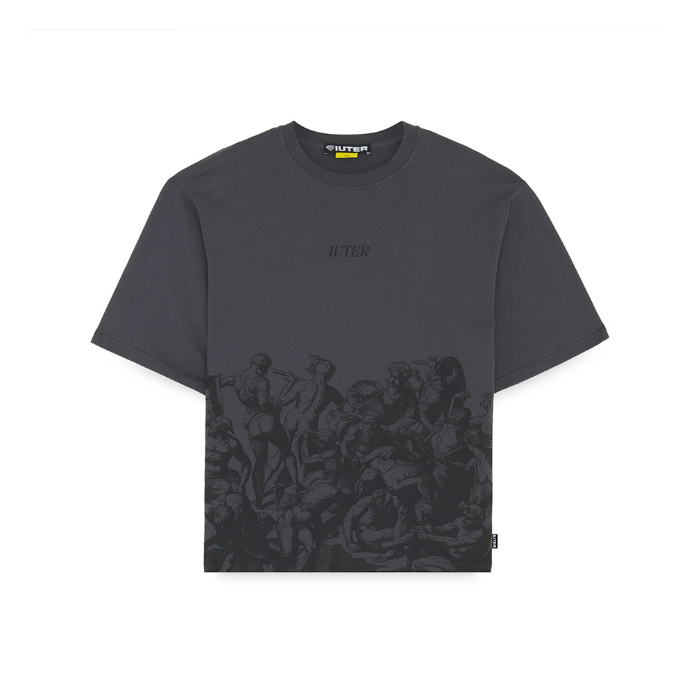 IUTER Maglietta Maniche Corte Tee Battle Reverse Stitch Asphalt 