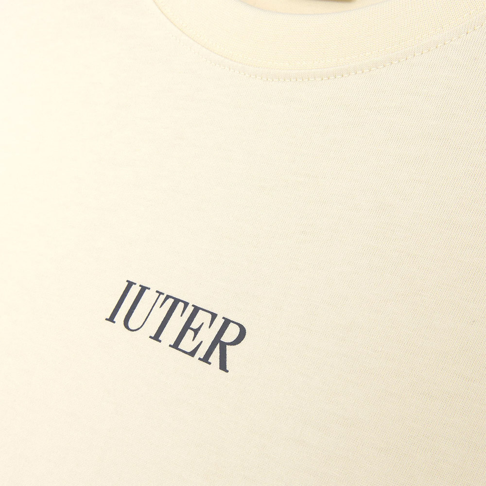 IUTER Maglietta Maniche Corte Tee Battle Reverse Stitch Ivory 