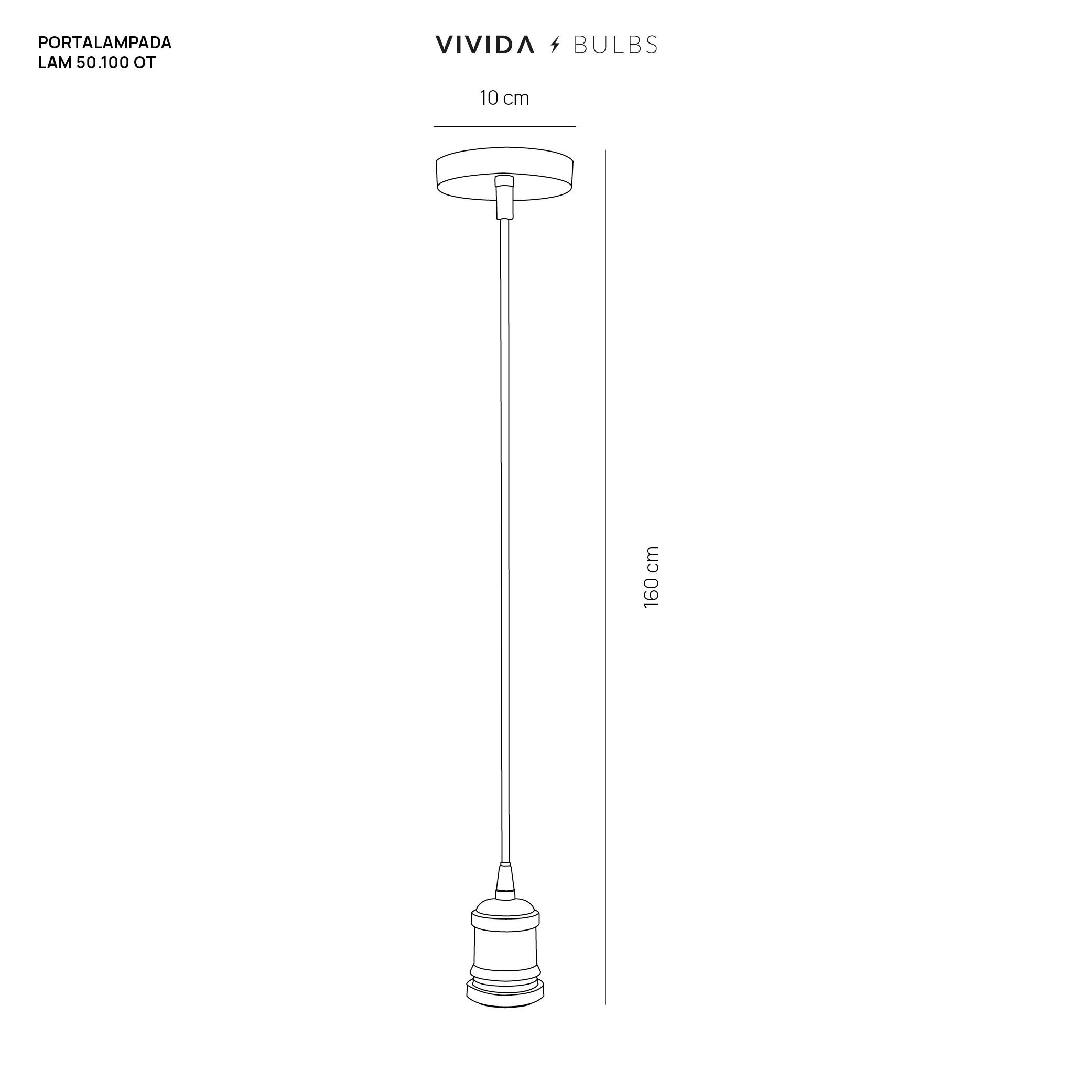 PORTALAMPADA OTTONE ATTACCO E27 60W MAX