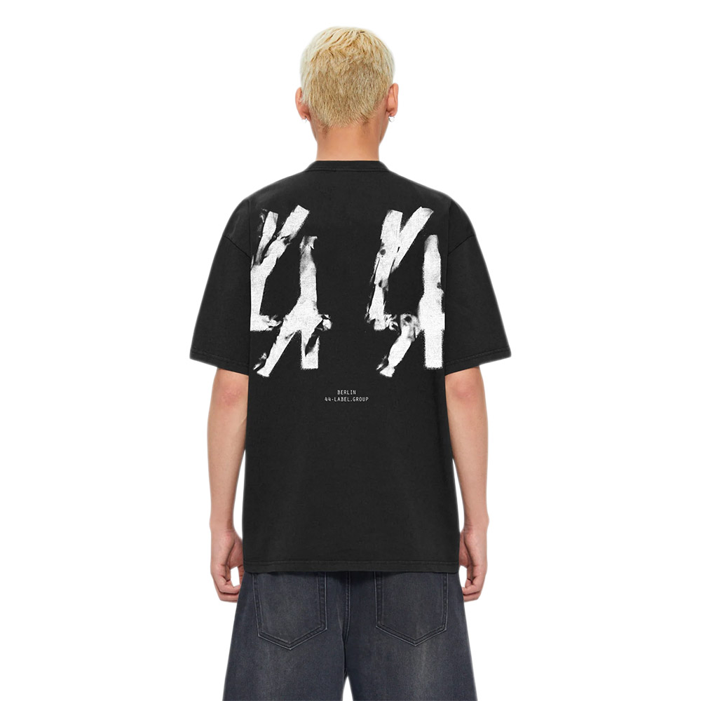 44 LABEL GROUP Maglietta Maniche Corte Tee Stamp Black 