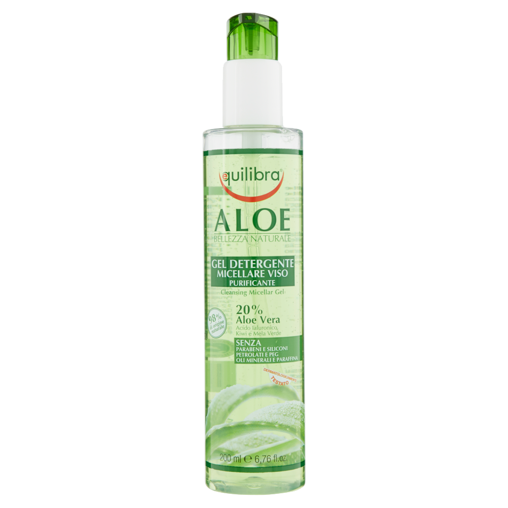Aloe Gel Detergente Micellare Viso Purificante 200 ml