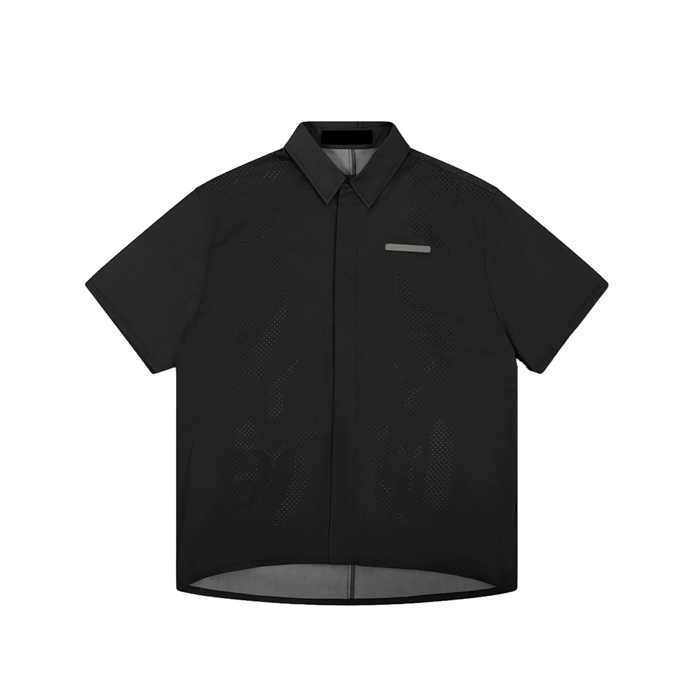 HELIOT EMIL Camicia Maniche Corte SS Shirt Alsoran Black