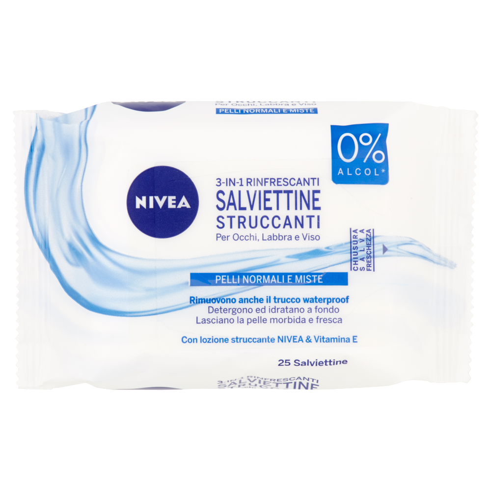 Salviettine Struccanti Rinfrescanti 25 pezzi