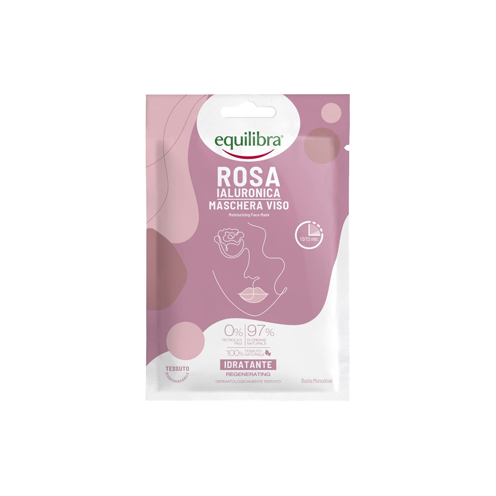 Maschera Viso Idratante Rosa Ialuronica