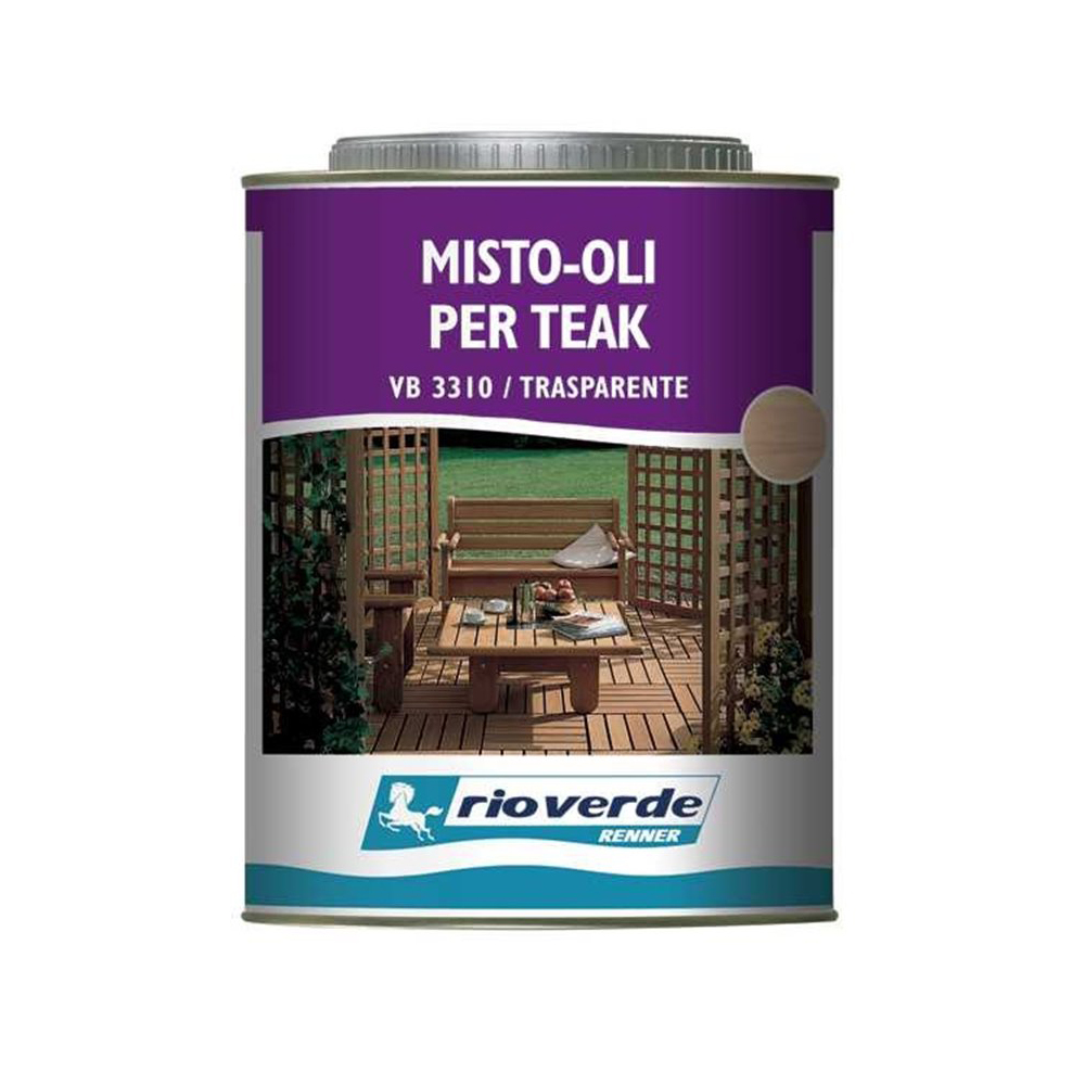 Olio all'acqua trasparente per Teak 750 ml