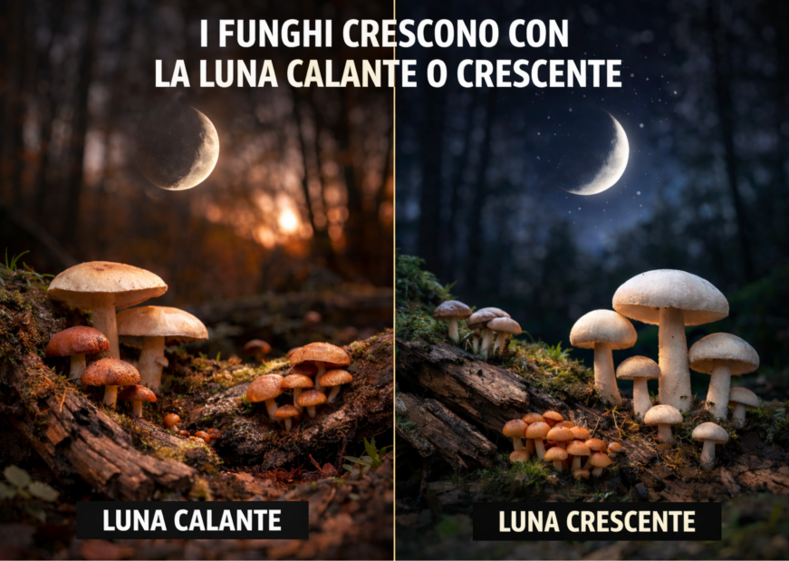 I FUNGHI CRESCONO CON LA LUNA CALANTE O CRESCENTE?