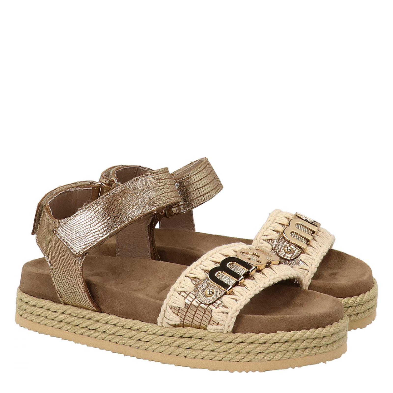 ROPE SANDAL WITH BACK STRAP