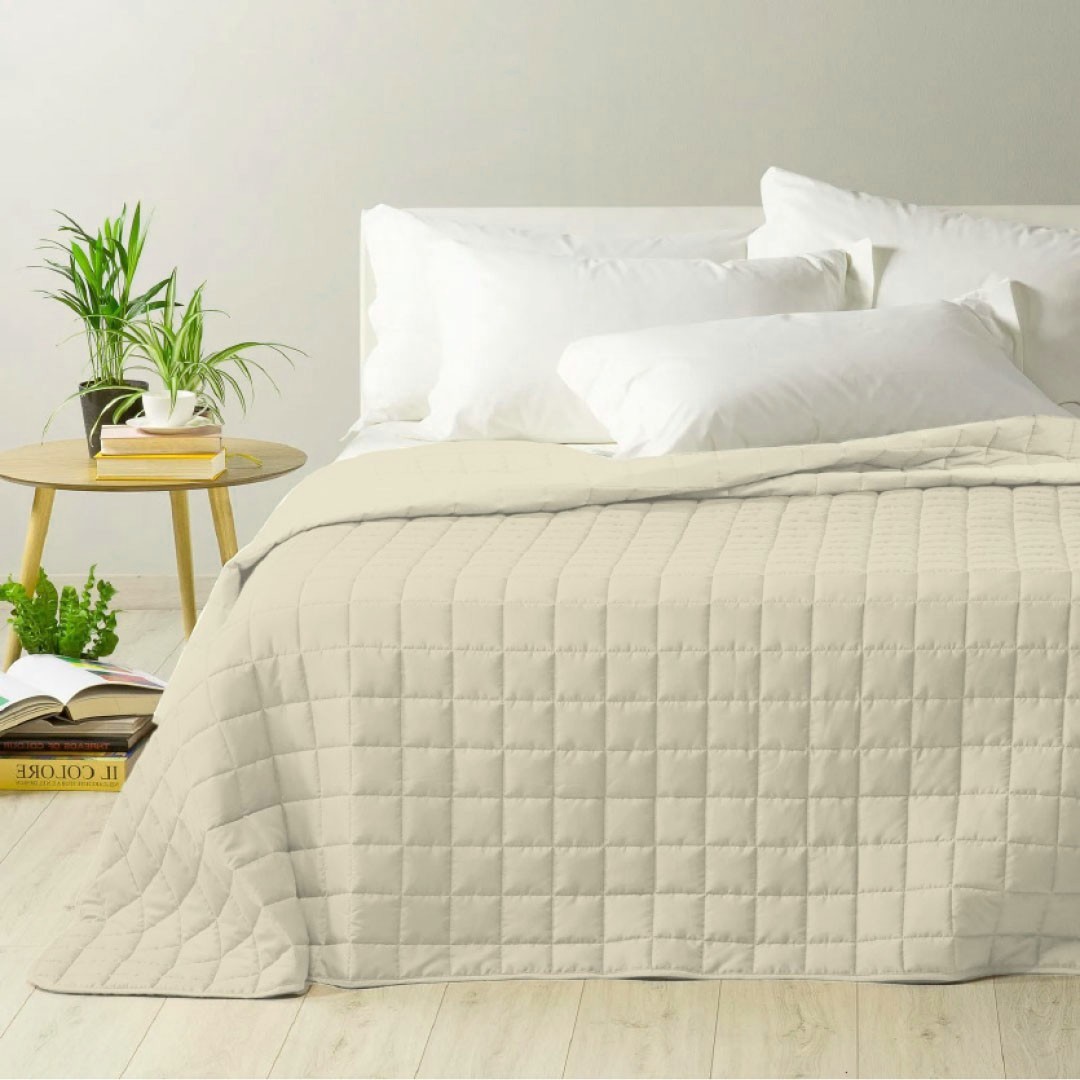 Trapuntino matrimoniale Kimmi - avorio