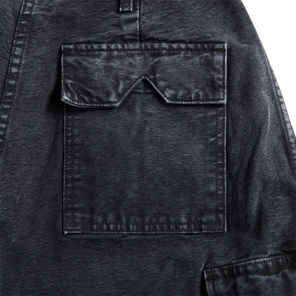 RHUDE Pantaloni Pant Washed Canvas Parachute Black 