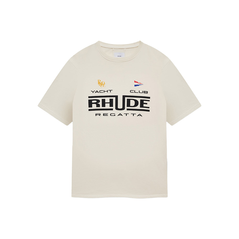RHUDE Maglietta Maniche Corte Tee Regatta Club White 