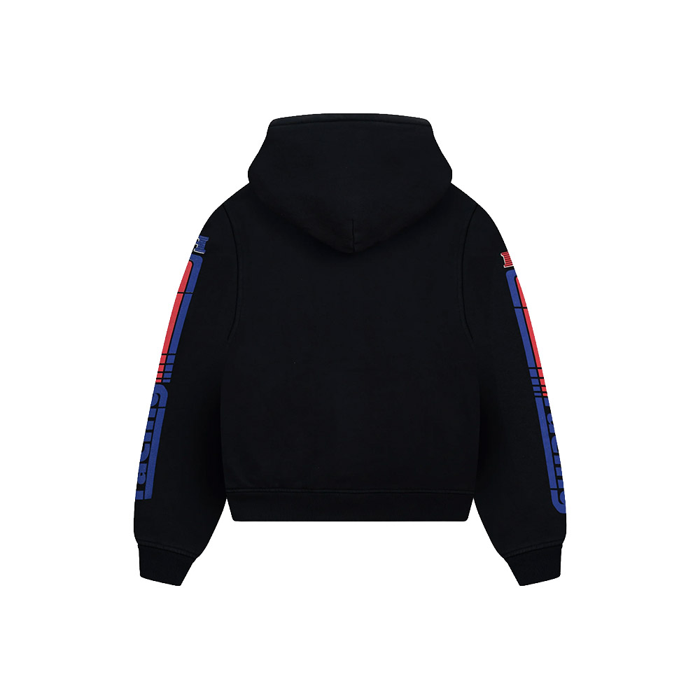 RHUDE Felpa Cappuccio Hoodie Split Petrol Logo Black 