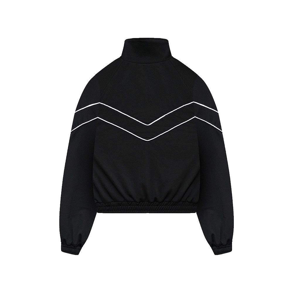 RHUDE Giacca Track Jacket Mesh Piping Raglan Black 