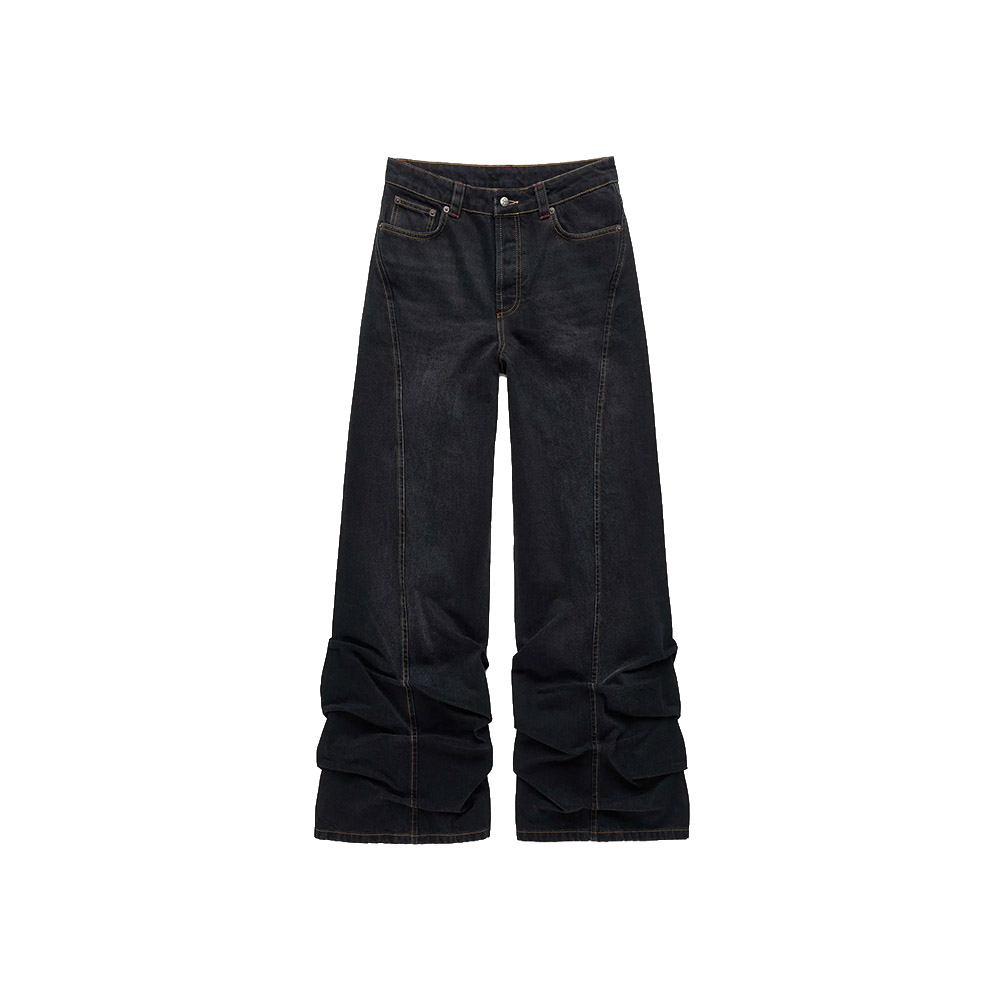 AVAVAV Pantaloni Jeans Pleated Black 