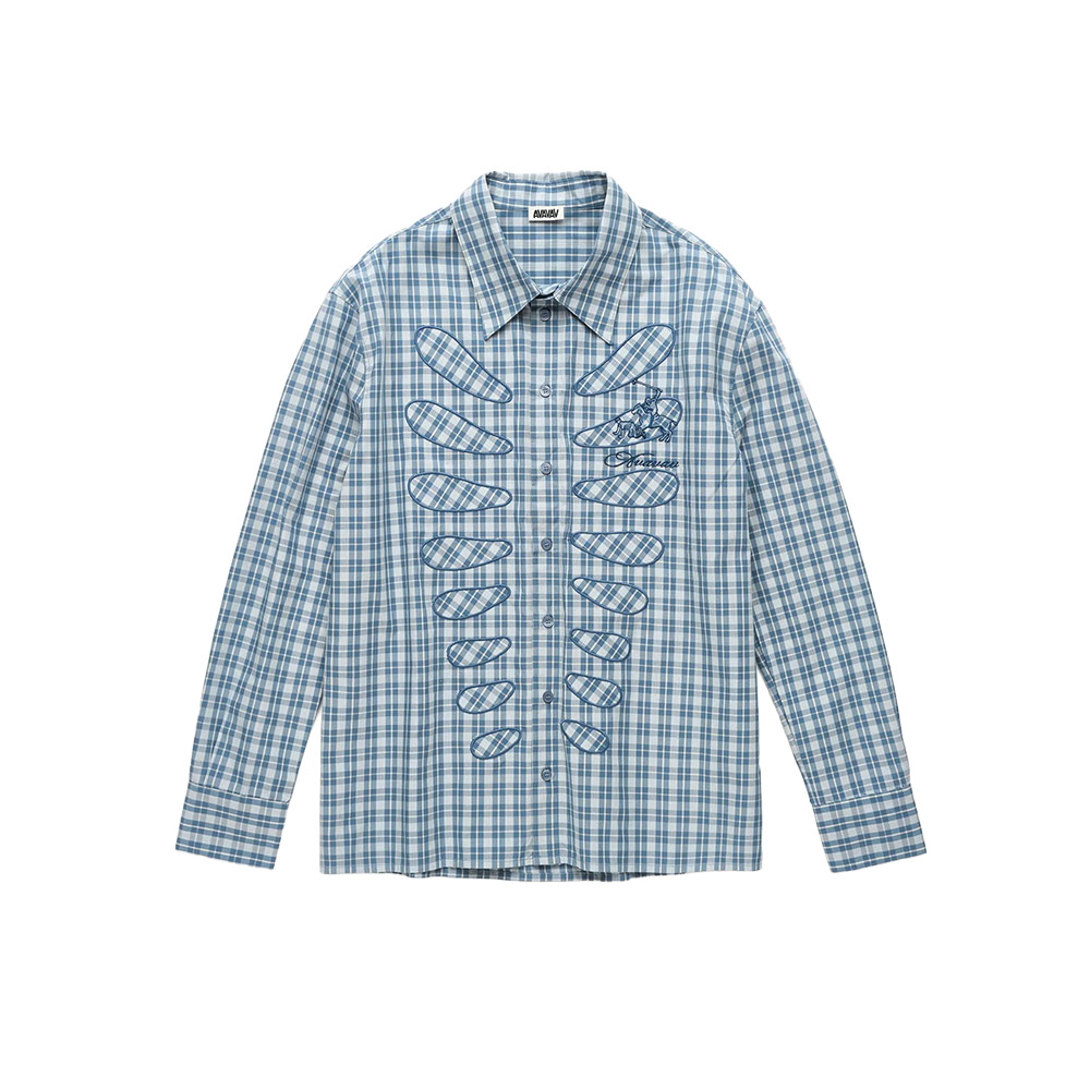 AVAVAV Camicia Shirt Cut-Out Blue 