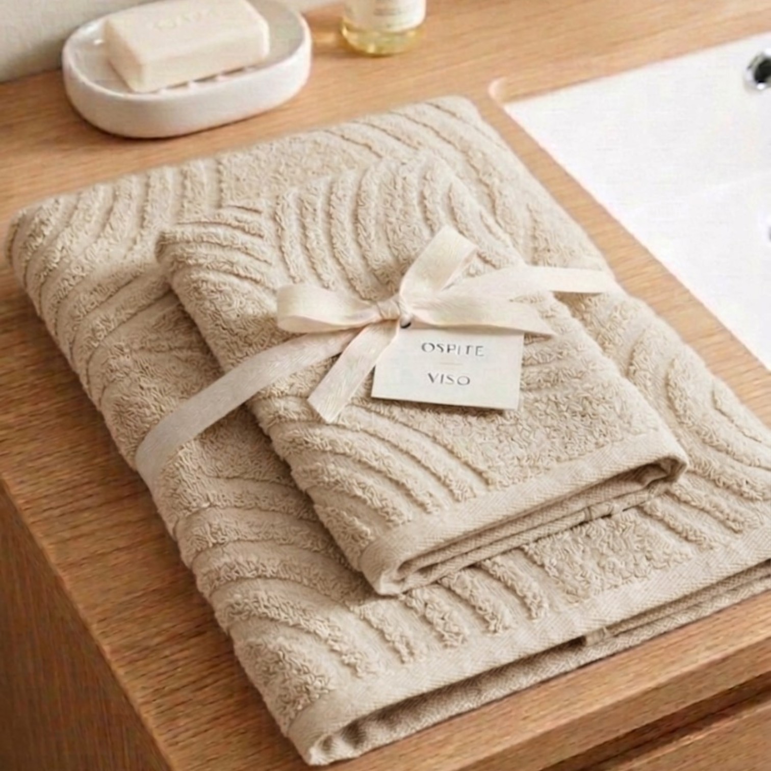 Coppia asciugamani viso + ospite Norv
