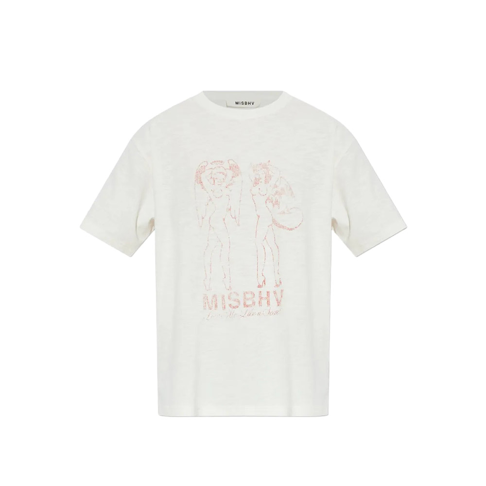 MISBHV Maglietta Maniche Corte Tee Devil White 