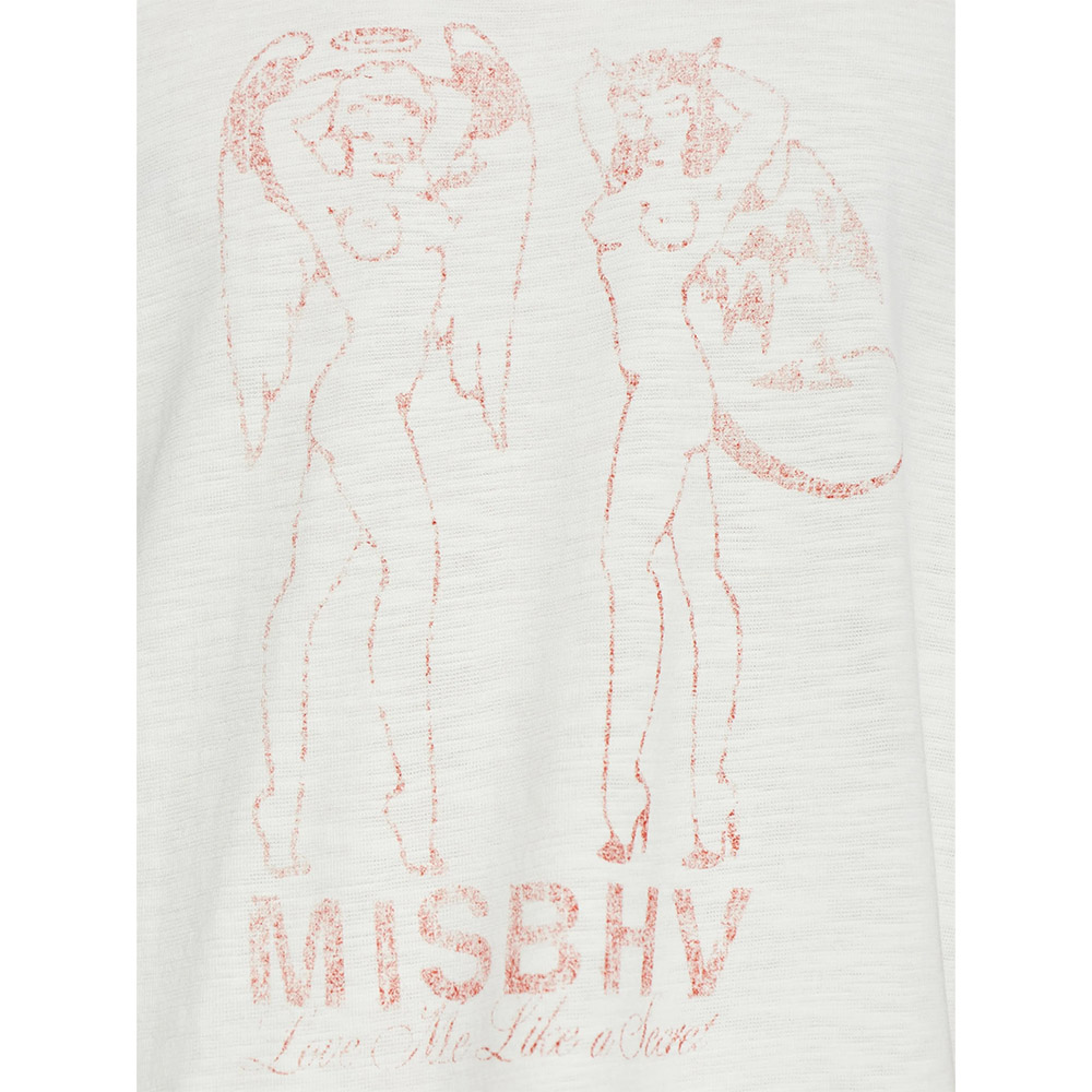 MISBHV Maglietta Maniche Corte Tee Devil White 