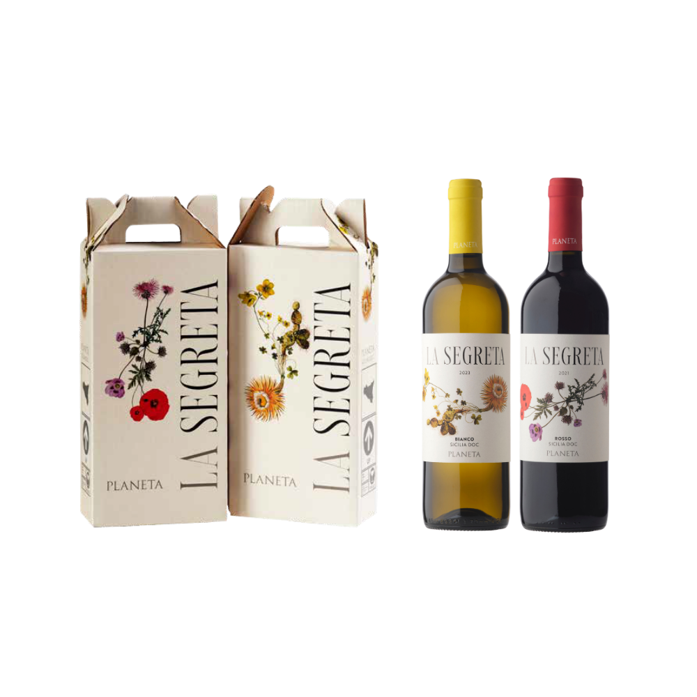 CONF. CARTONE 2 X 0,750 LA SEGRETA BIANCO / ROSSO - DOC