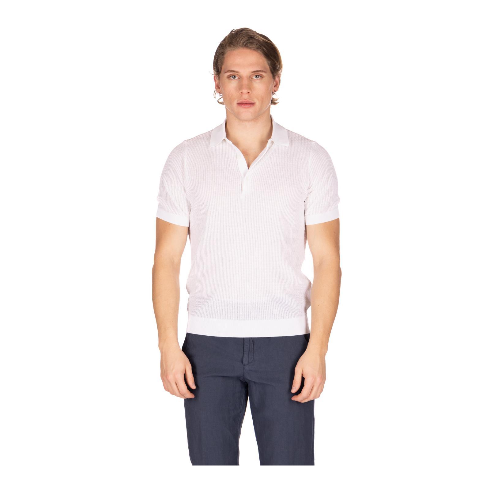 POLO MM BOTT 1-bianco