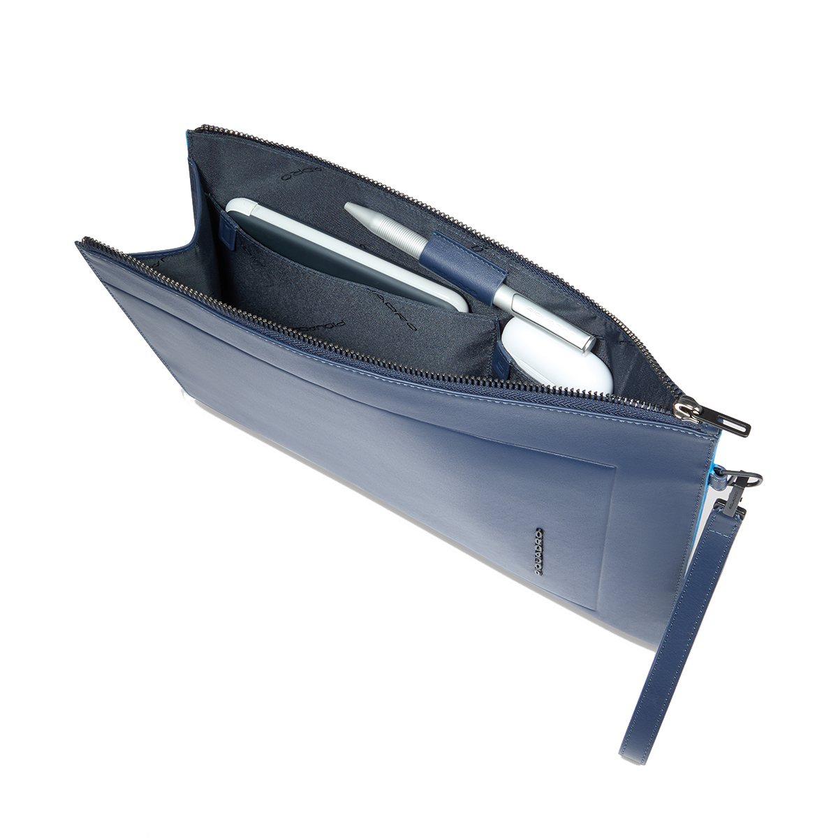 Piquadro POCHETTE UOMO PORTA IPAD PRO 11 IN PELLE BLU BLU