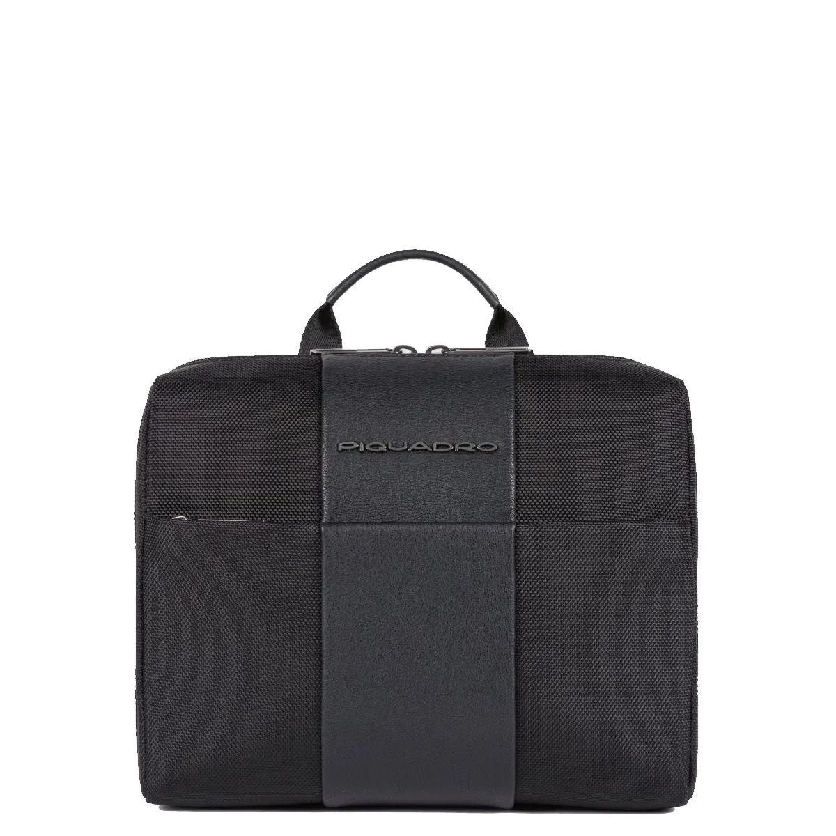 Piquadro BEAUTY CASE UOMO IN TESSUTO RICIC. E PELLE N NERO