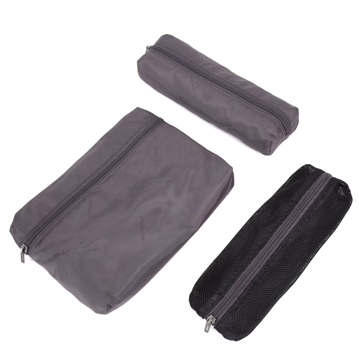 Piquadro BEAUTY CASE UOMO IN TESSUTO RICIC. E PELLE N NERO