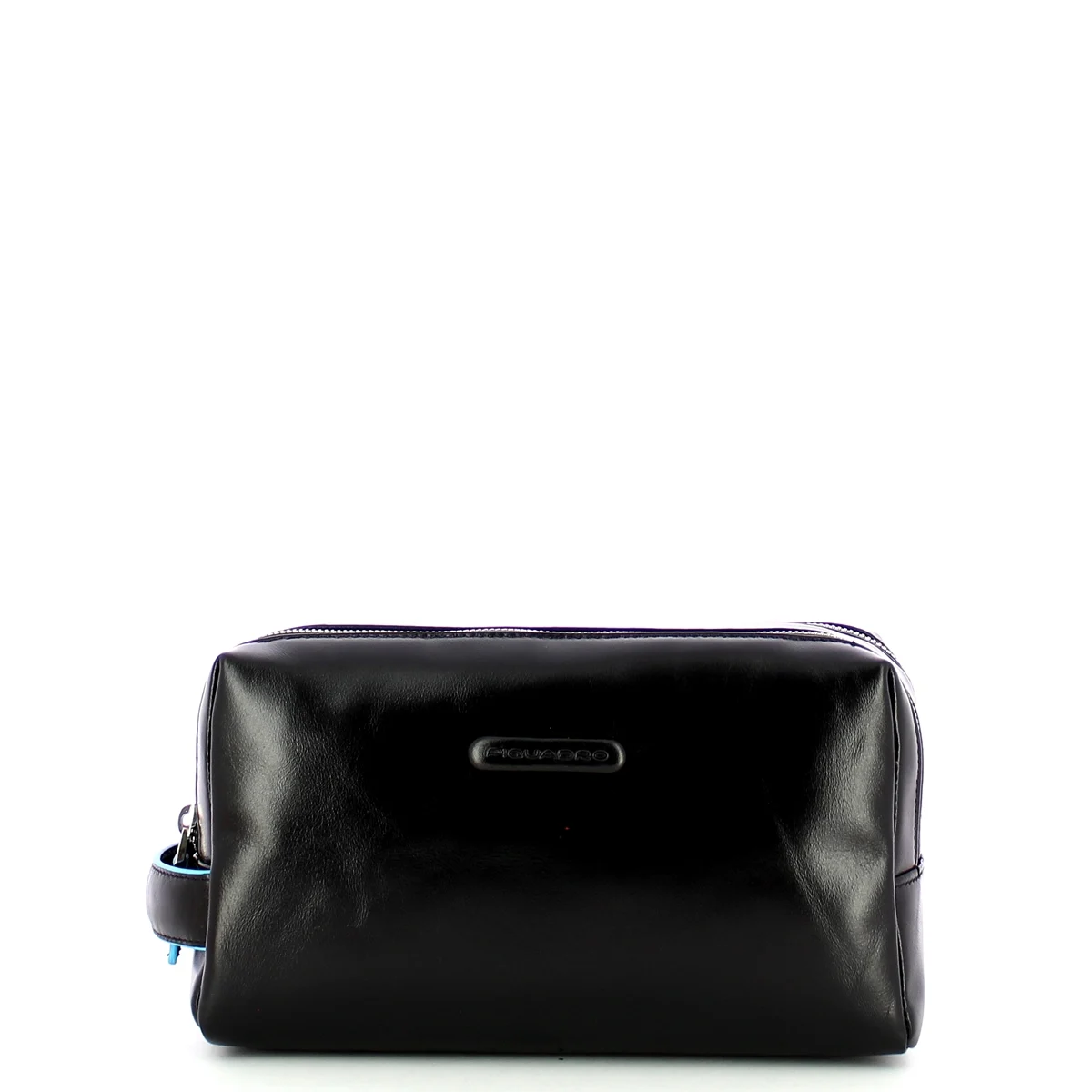 Piquadro BEAUTY CASE UOMO IN PELLE A DUE SCOMPARTI N NERO