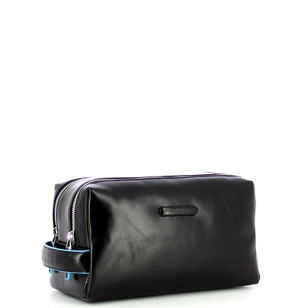 Piquadro BEAUTY CASE UOMO IN PELLE A DUE SCOMPARTI N NERO