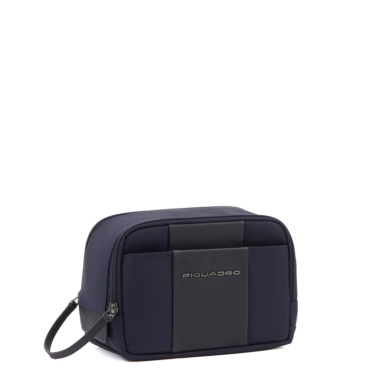 Piquadro BEAUTY CASE UOMO IN TESSUTO RICIC. E PELLE BLU BLU