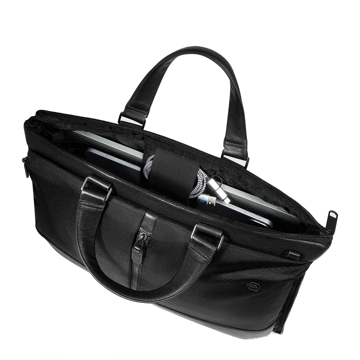 Piquadro BORSA PORTA PC E IPAD PRO 12,9 IN PELLE NERO NERO