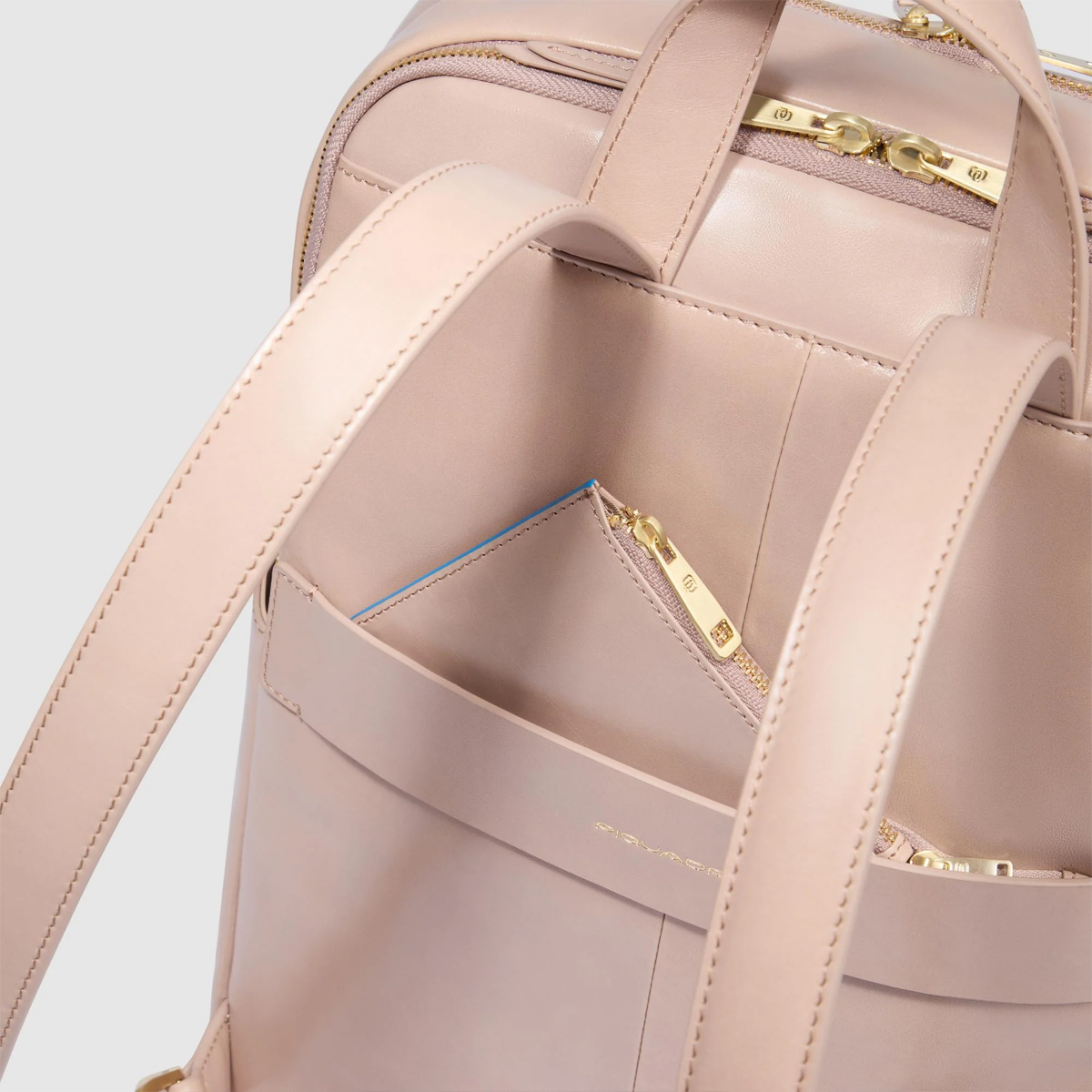 Piquadro ZAINO DONNA PORTA PC 14'' 2 COMP. IN PEL. RO2 ROSA2