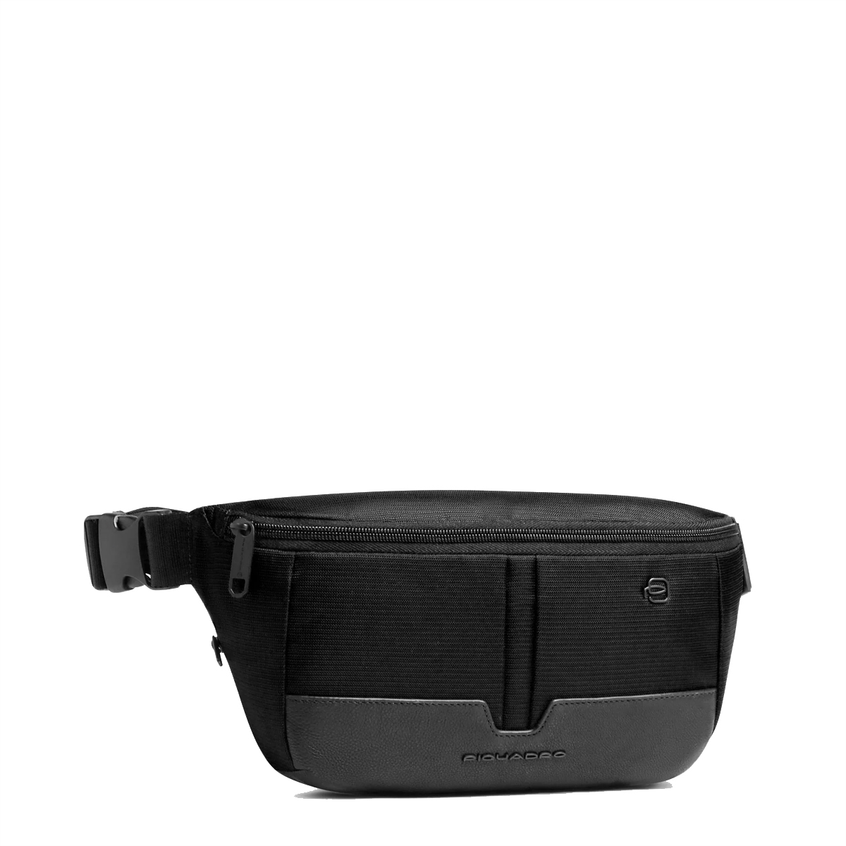 Piquadro MARSUPIO IN PELLE E TESSUTO NERO NERO