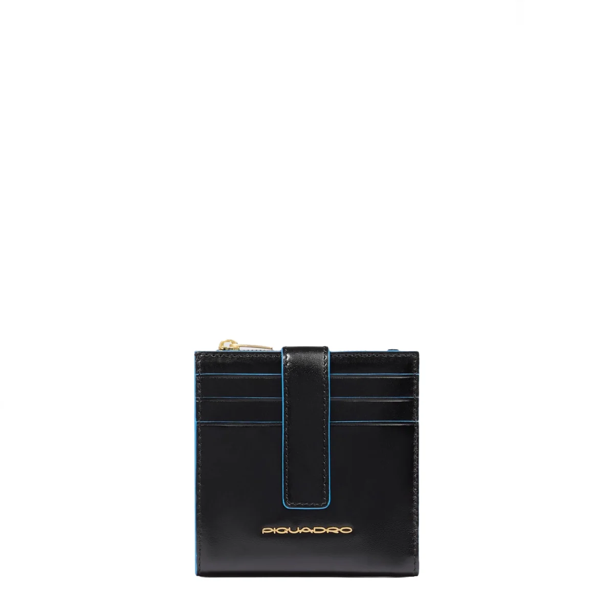 Piquadro PORTACARTE DI CREDITO DONNA IN PELLE NERO NERO