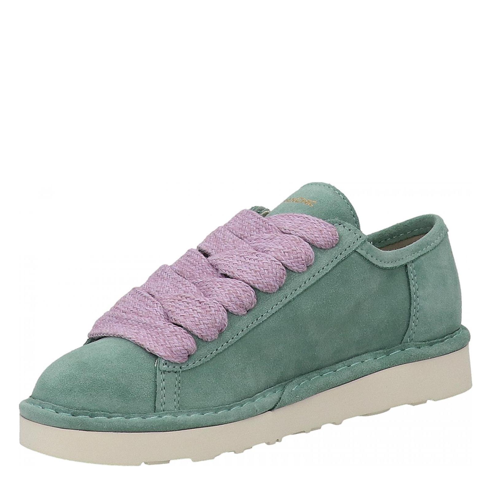 LACE UP SHOES SUEDE granite-green