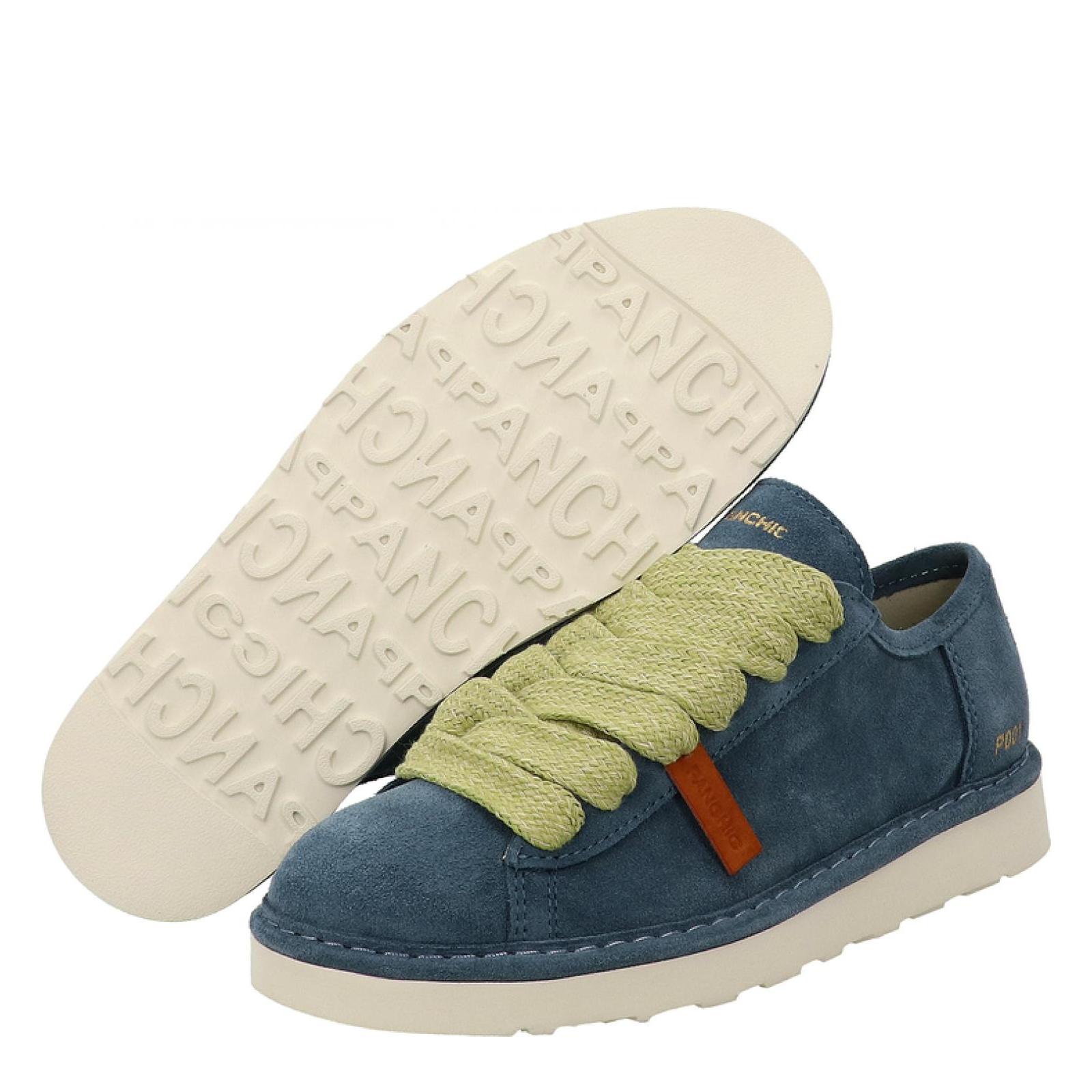 LACE UP SHOES SUEDE denim
