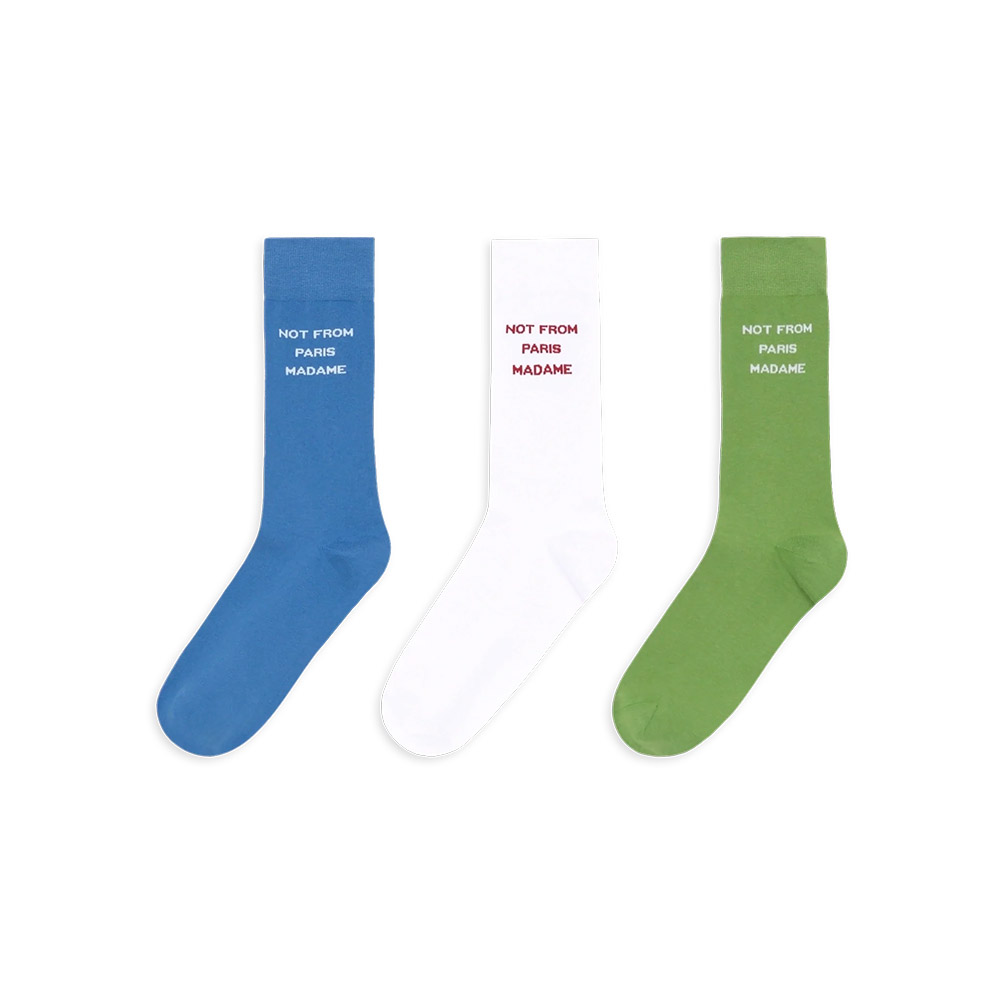 DRÔLE DE MONSIEUR Calze Pack De Chaussettes Slogan 