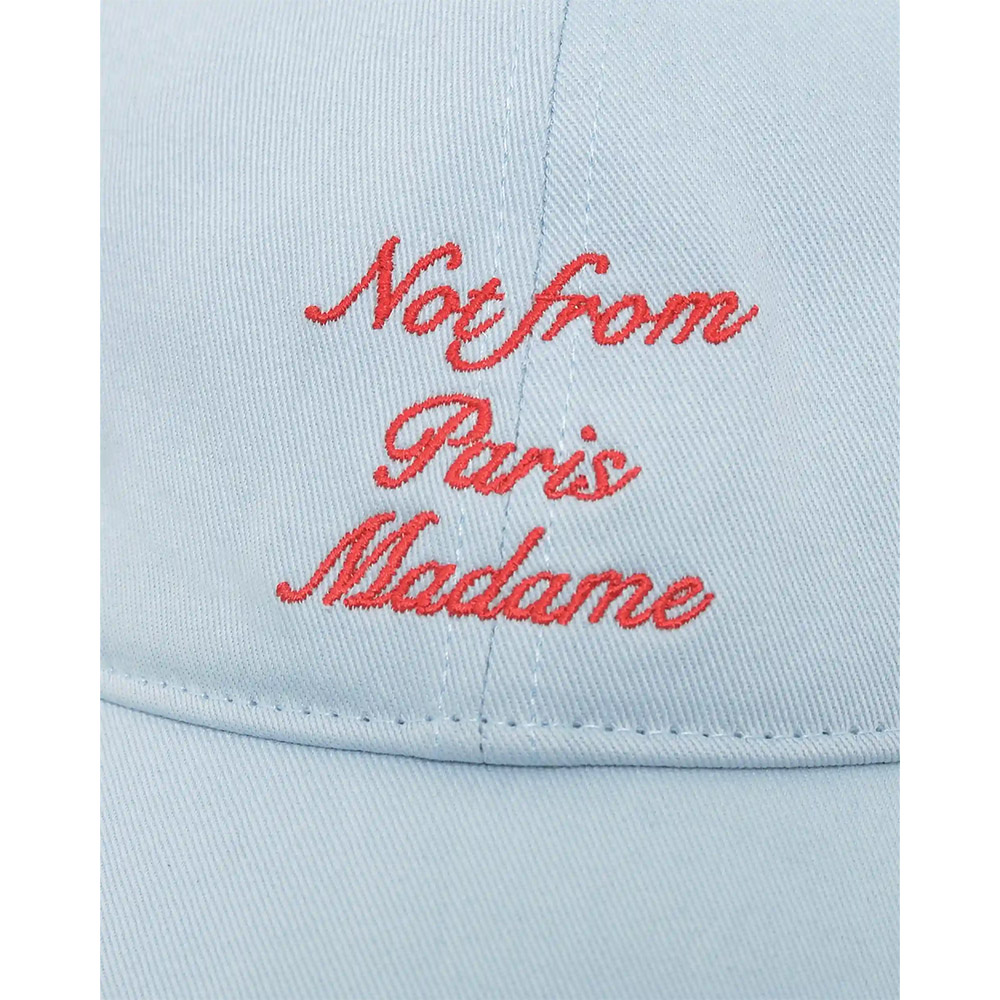 DRÔLE DE MONSIEUR Cappello Casquette Slogan Calligraphy Blue 