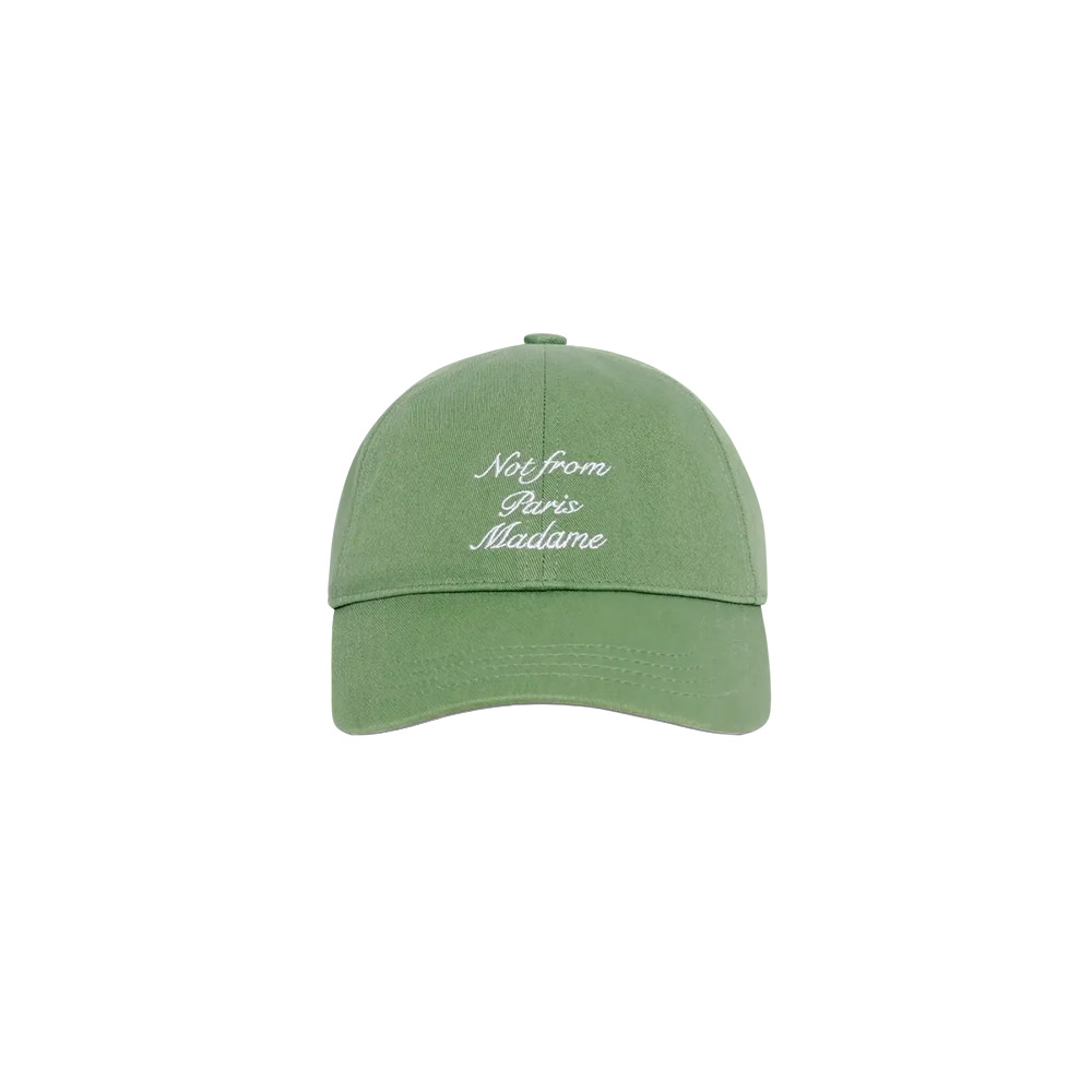 DRÔLE DE MONSIEUR Cappello Casquette Slogan Calligraphy Green