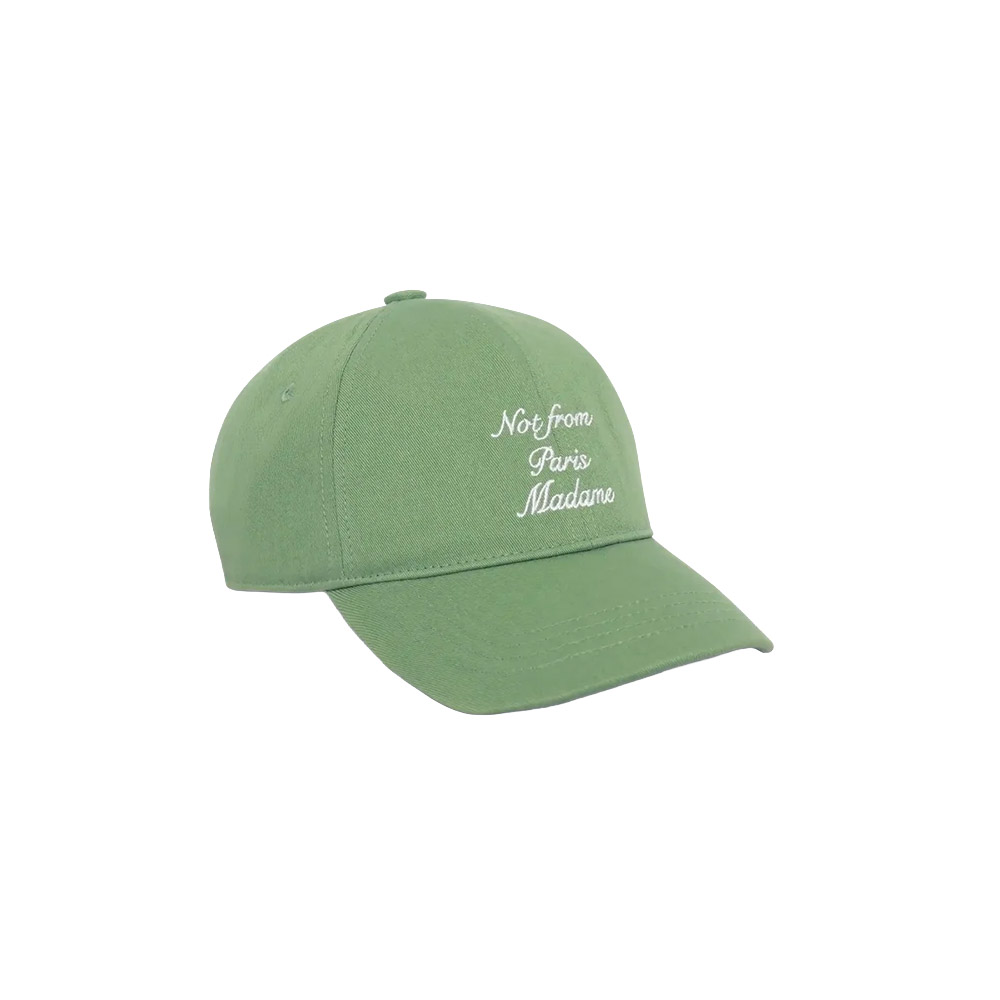 DRÔLE DE MONSIEUR Cappello Casquette Slogan Calligraphy Green