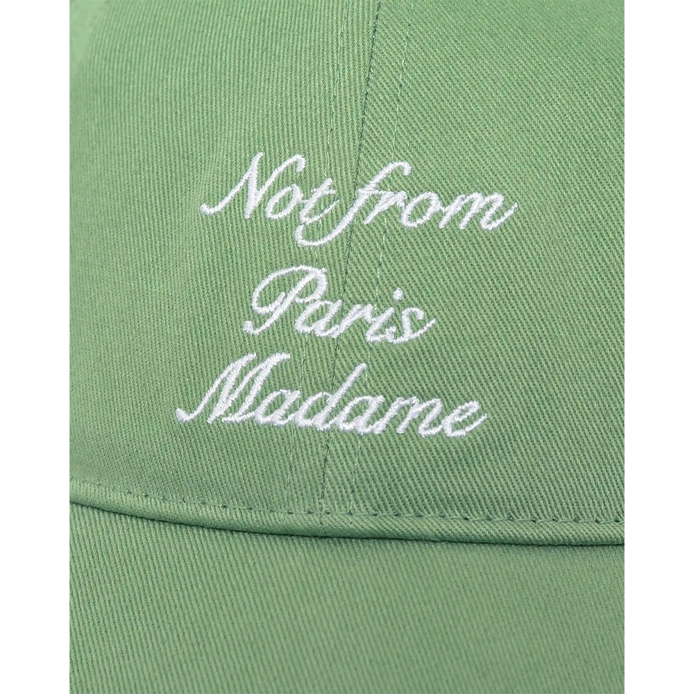 DRÔLE DE MONSIEUR Cappello Casquette Slogan Calligraphy Green