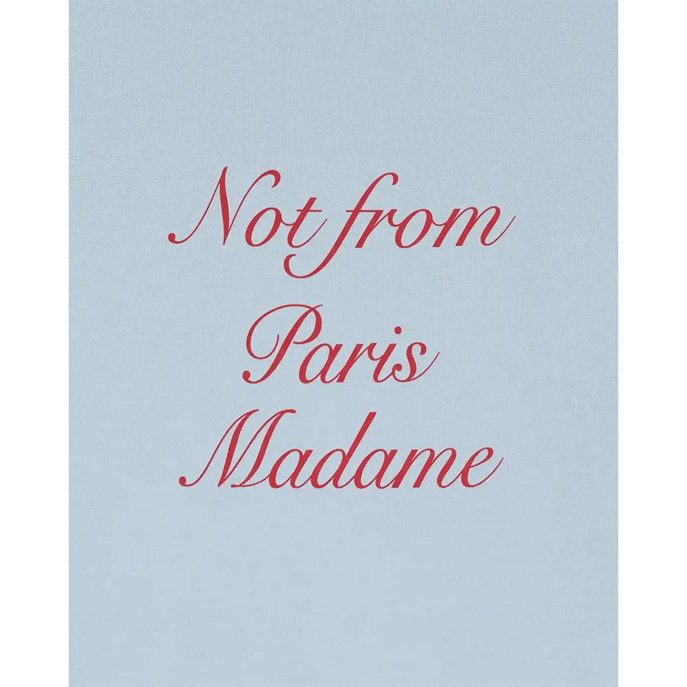 DRÔLE DE MONSIEUR Maglietta Maniche Corte Tee Slogan Calligraphy Blue
