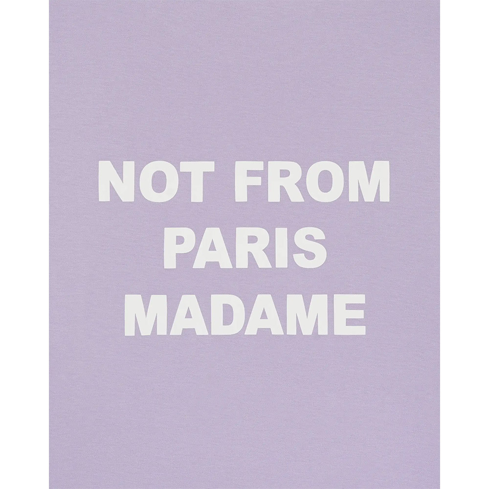 DRÔLE DE MONSIEUR Maglietta Maniche Corte Tee Slogan Lavanda