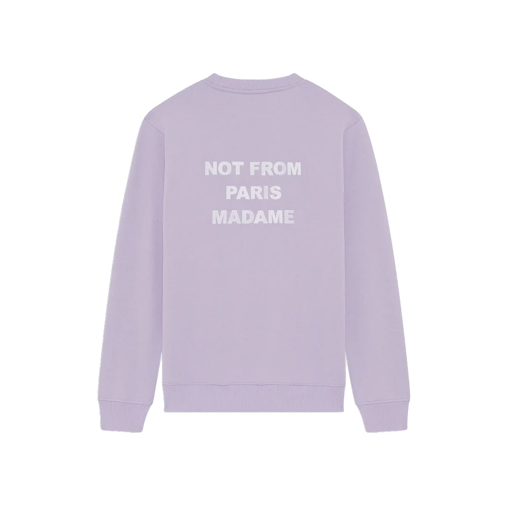 DRÔLE DE MONSIEUR Felpa Girocollo Sweatshirt Slogan Lavanda 