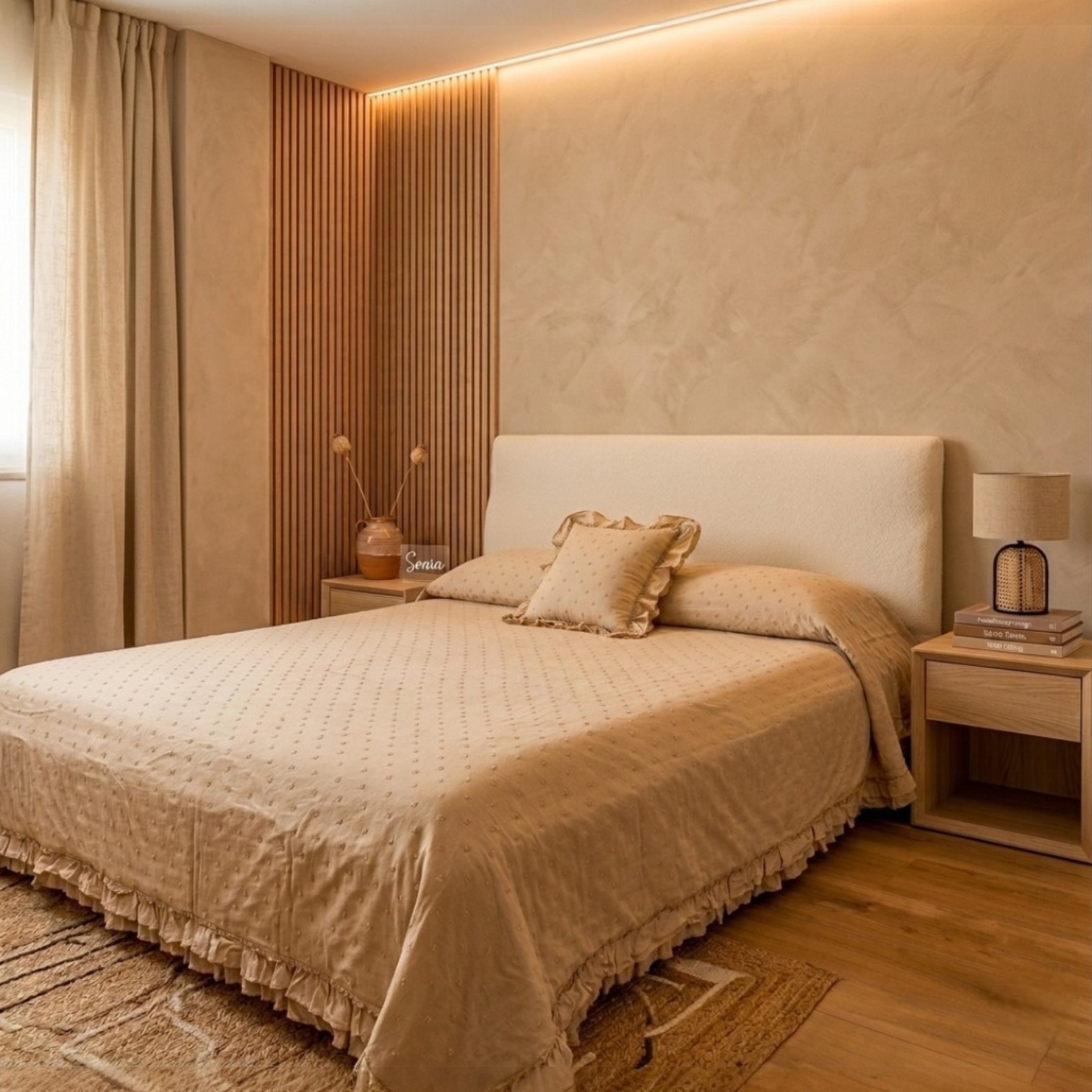 Trapuntino matrimoniale Lyon - tortora