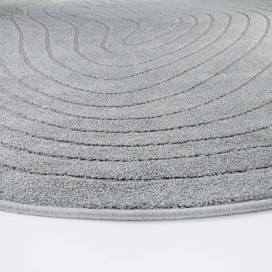 Tappeto CORTINA STONE GREY: Raffinatezza Organica per Camera da Letto e Salotto Moderno